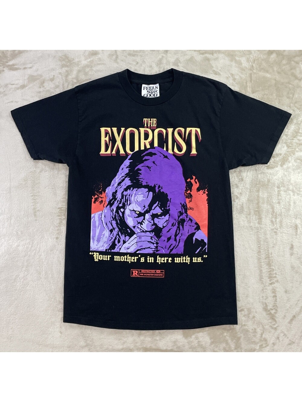 The Exorcist “Your Mother Is Here With Us” Feel So Good Streetwear Tee Mens M